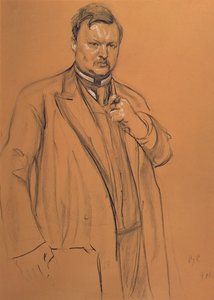 Portret van de Componist Alekandr Konstantinovich Glazunov (1865-1936), 1906